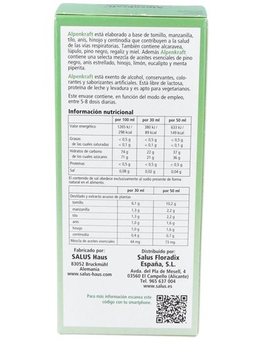 Alpenkraft V.Respiratorias 250Ml Salus de Salus