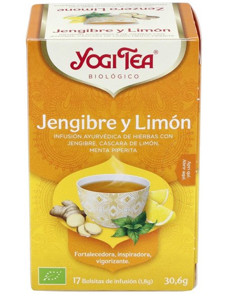 Yogi Tea Jengibre Y Limón 17 X 1,8 G de Yogi Tea