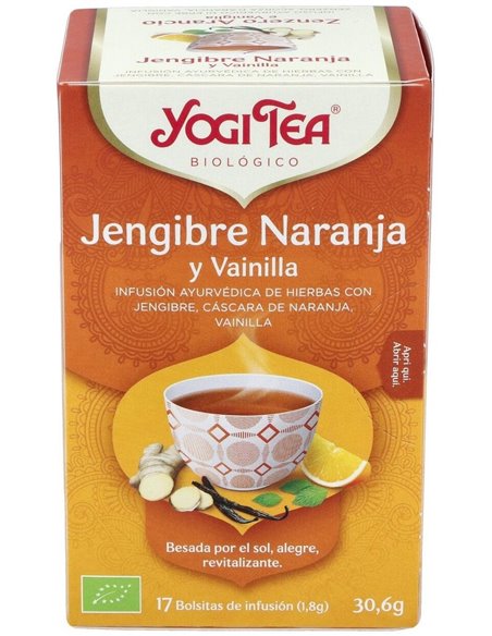 Yogi Tea Jengibre, Naranja Y Vainilla 17 X 1,8 G de Yogi Tea