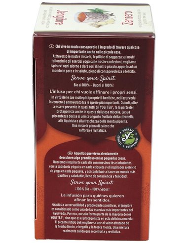 Yogi Tea Jengibre 17Infusiones de Yogi Tea
