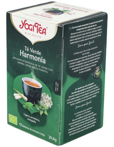 Yogi Tea Verde Armonia 17Infusiones de Yogi Tea