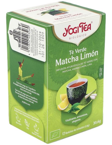 Yogi Tea Te Verde Matcha Limon 17Infusiones de Yogi Tea