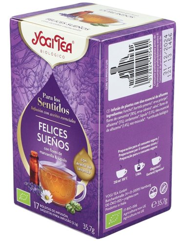 Yogi Tea Felices Sueños Para Los Sentidos 17Inf. de Yogi Tea