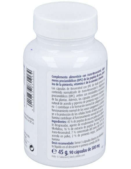 Resveratrol Con Opc 90Cap. Sg Vegan de Raab Vitalfood