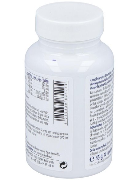 Resveratrol Con Opc 90Cap. Sg Vegan de Raab Vitalfood
