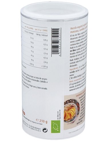 Trío de Fibras polvo Raab bote 210 g de Raab Vitalfood