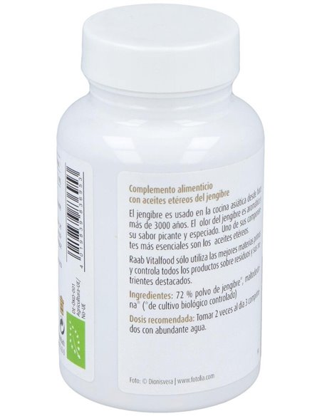 Jengibre bio, 360 comprimidos de Raab Vitalfood