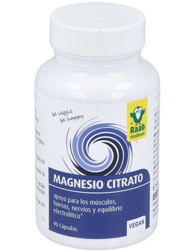 Magnesio citrato, 90 cápsulas de Raab Vitalfood