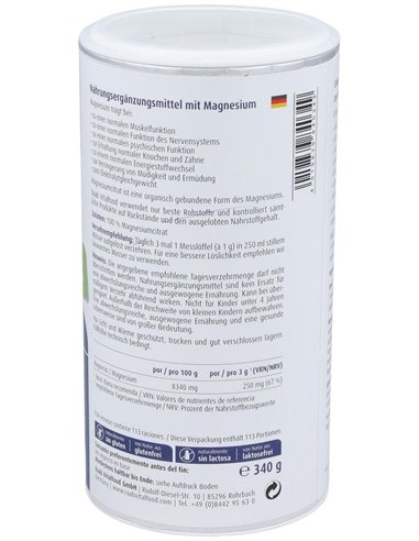 Citrato De Magnesio Polvo 340Gr. Sg Vegan de Raab Vitalfood