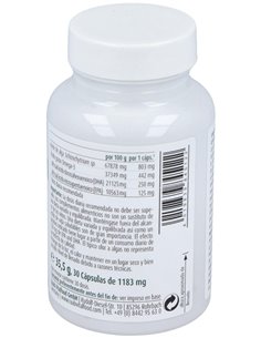 Aceite de alga Omega 3 vegetal, cápsulas 1183 mg, bote 30ud de Raab Vitalfood 2