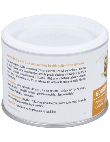 Cúrcuma bebida polvo Golden Latte, 70g de Raab Vitalfood
