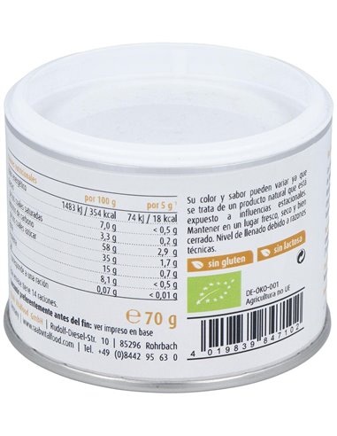 Cúrcuma bebida polvo Golden Latte, 70g de Raab Vitalfood