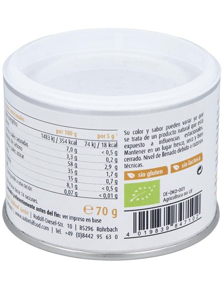 Cúrcuma bebida polvo Golden Latte, 70g de Raab Vitalfood