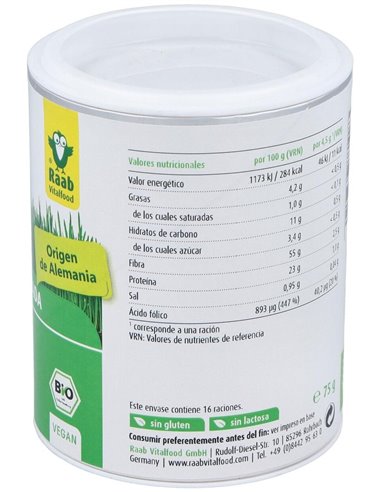 Verde De Cebada Polvo 75Gr. Bio Sg Vegan de Raab Vitalfood