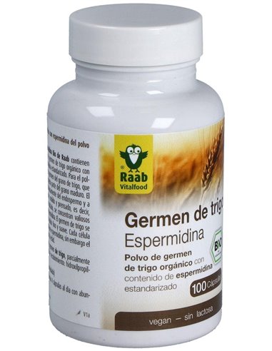 Espermidina Germen De Trigo 600Mg 100Cap Bio Vegan de Raab Vitalfood