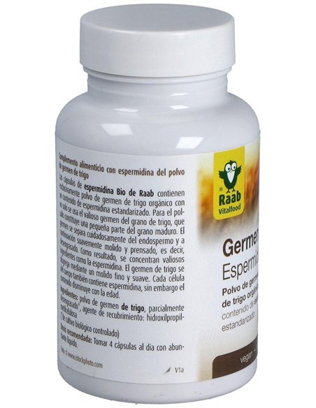 Germen de trigo con espermidina  600mg, bote 100ud de Raab Vitalfood