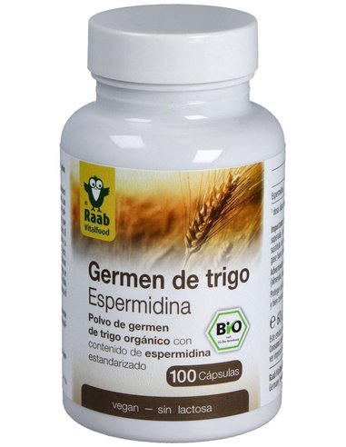 Espermidina Germen De Trigo 600Mg 100Cap Bio Vegan de Raab Vitalfood