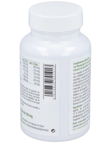 Bergamota y Alcachofa cápsulas 430mg, bote 100ud de Raab Vitalfood