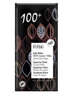 Chocolate Negro Superior 100% Nibs Cacao 80G Vegan de Vivani 2