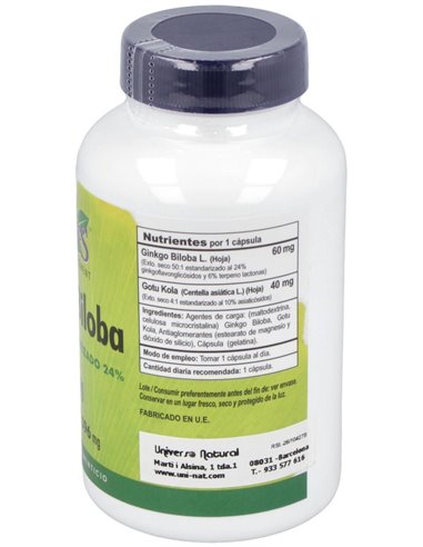 Ginkgo Biloba 60Mg. 120Cap. de Vbyotics