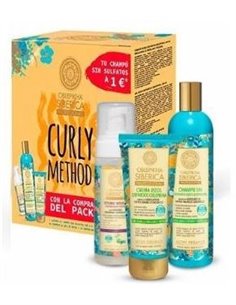 Set Curly Oblepikha Champu+Gel Rizos+Espuma de Natura Siberica 2