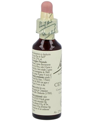 Flores Bach Centaury Centaura Menor 20Ml. de Flores Bach Original