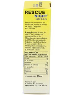 Rescue Night Gotas 20Ml. Flores Bach de Flores Bach Original 2
