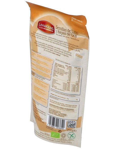 Semillas De Lino Y Goji Molidas En Frio 200Gr. de Linwoods