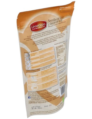 Semillas De Lino Y Goji Molidas En Frio 200Gr. de Linwoods