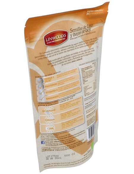Semillas De Lino Y Goji Molidas En Frio 200Gr. de Linwoods