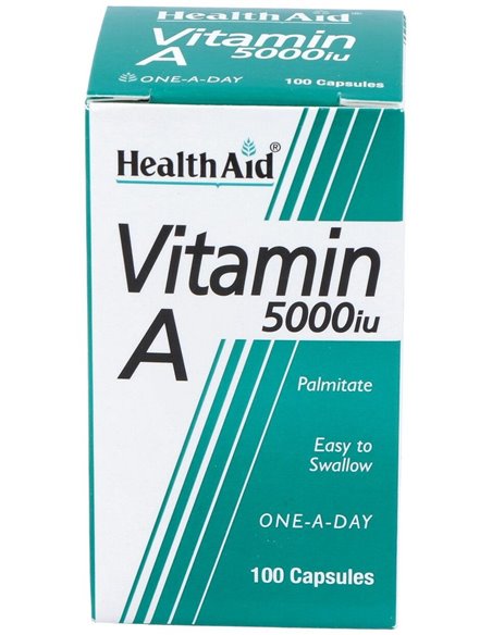 Vit A 5000Ui Con Vit D 400Ui 100Cap. Health Aid de Health Aid