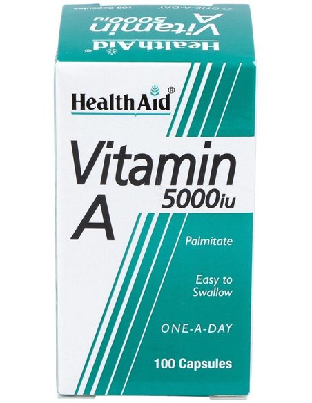 Vitamina A 5.000 Ui 100 Cáps de Health Aid