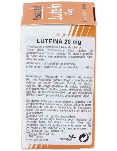 Luteina 20Mg. 30Comp. Health Aid de Health Aid