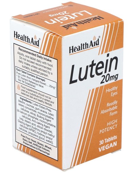 Luteina 20Mg. 30Comp. Health Aid de Health Aid