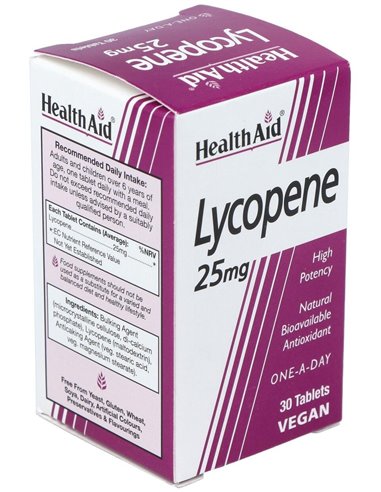 Licopeno 25Mg. 30Comp. Health Aid de Health Aid