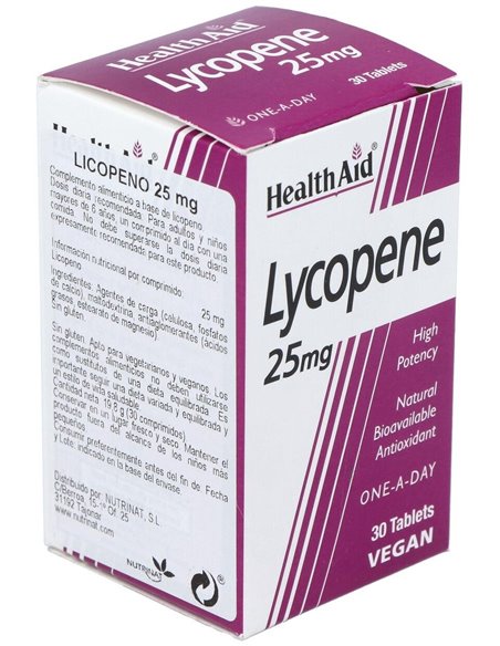 Licopeno 25 Mg 30 Comp de Health Aid