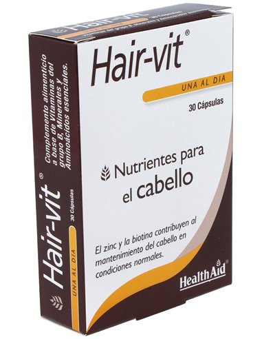 Hair-Vit® 30 Cáps de Health Aid