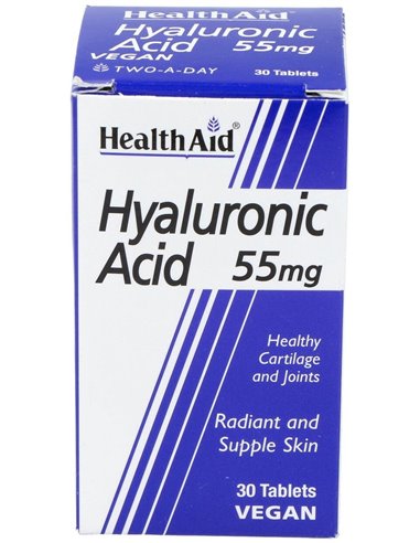 Acido Hialuronico 55Mg. 30Comp. Health Aid de Health Aid