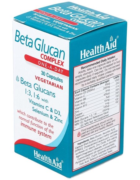 Beta Glucan Complex 30Vcap. de Health Aid