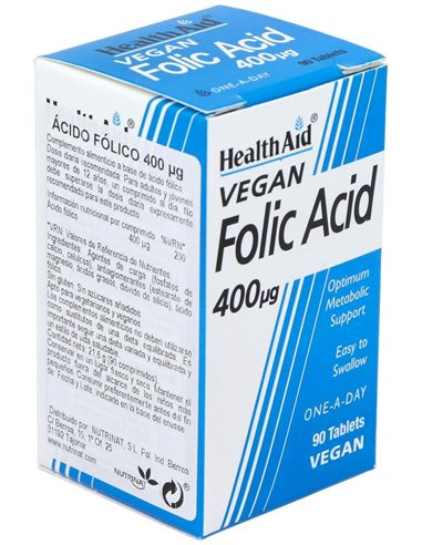Acido Folico 90Comp. Health Aid de Health Aid