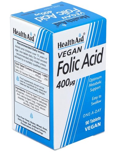 Acido Folico 90Comp. Health Aid de Health Aid