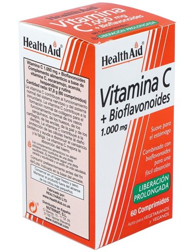 Vitamina C 1.000 Mg + Bioflavonoides 60 Comp de Health Aid