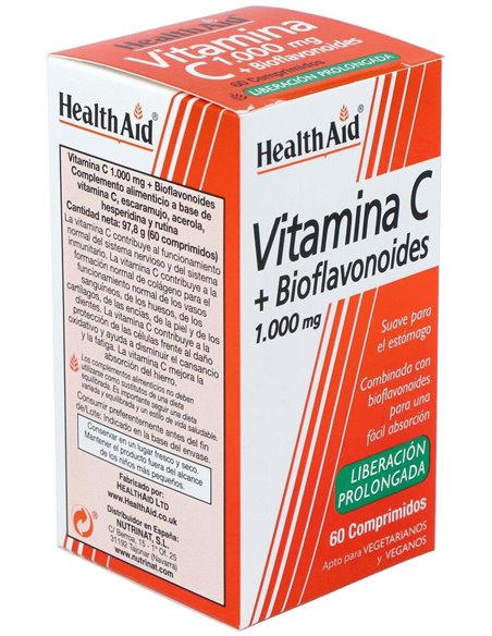 Vit C + Bioflavonoides 60Comp. Health Aid de Health Aid