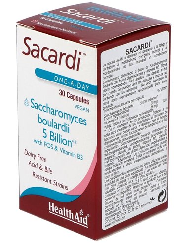Sacardi 30 Vcáps de Health Aid