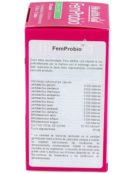 Femprobio 50.000Millones 30Vcap. Health Aid de Health Aid