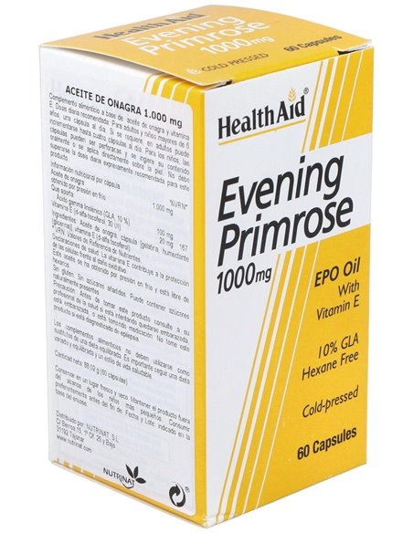 Aceite De Onagra 1.000 Mg 60 Cáps de Health Aid