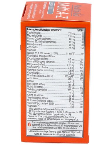 Multivit & Minerals A To Z 90Comp. Health Aid de Health Aid