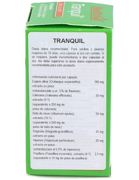 Tranquil 30Cap. Health Aid de Health Aid