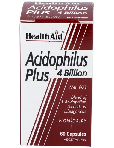 Acidophilus Plus (4.000 Millones) 60 Vcáps de Health Aid