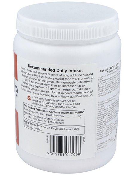 Fibra De Cascara Psyllium 300Gr. Health Aid de Health Aid